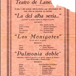 10-Lanestosa - Programa del Teatro de Lanestosa, sobre 1930